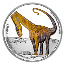 Portugal 5€ Dinheirosaurus Lourinhanensis 2021 (Prata Proof) 